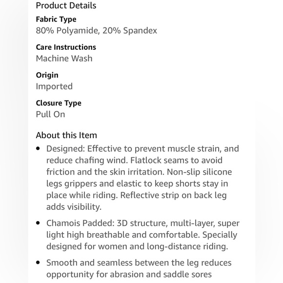 NOOYME Womens Bike Shorts with 3D Padding - Picture 5 of 8